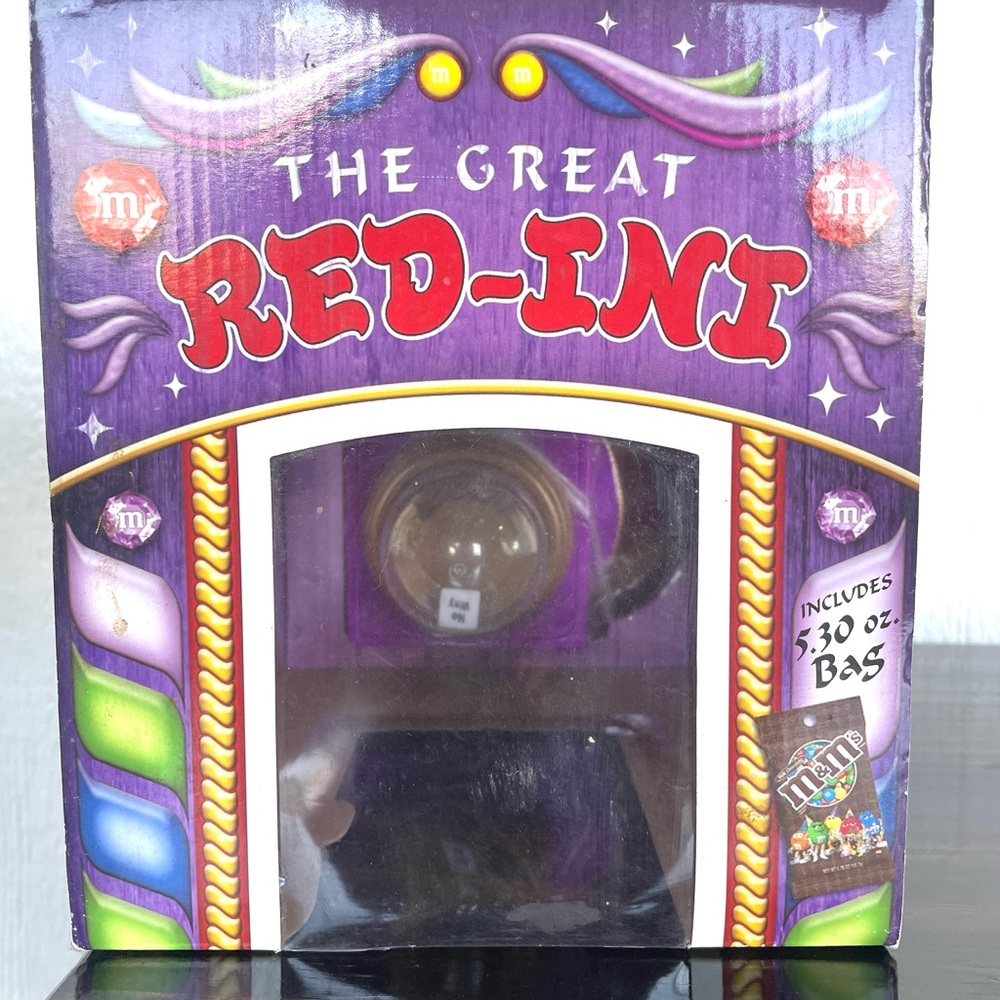 M&M's 2008 The Great Red-ini Fortune Teller Candy Dispenser - New In Box - Picture 4 of 5